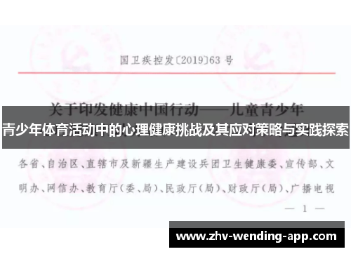 青少年体育活动中的心理健康挑战及其应对策略与实践探索